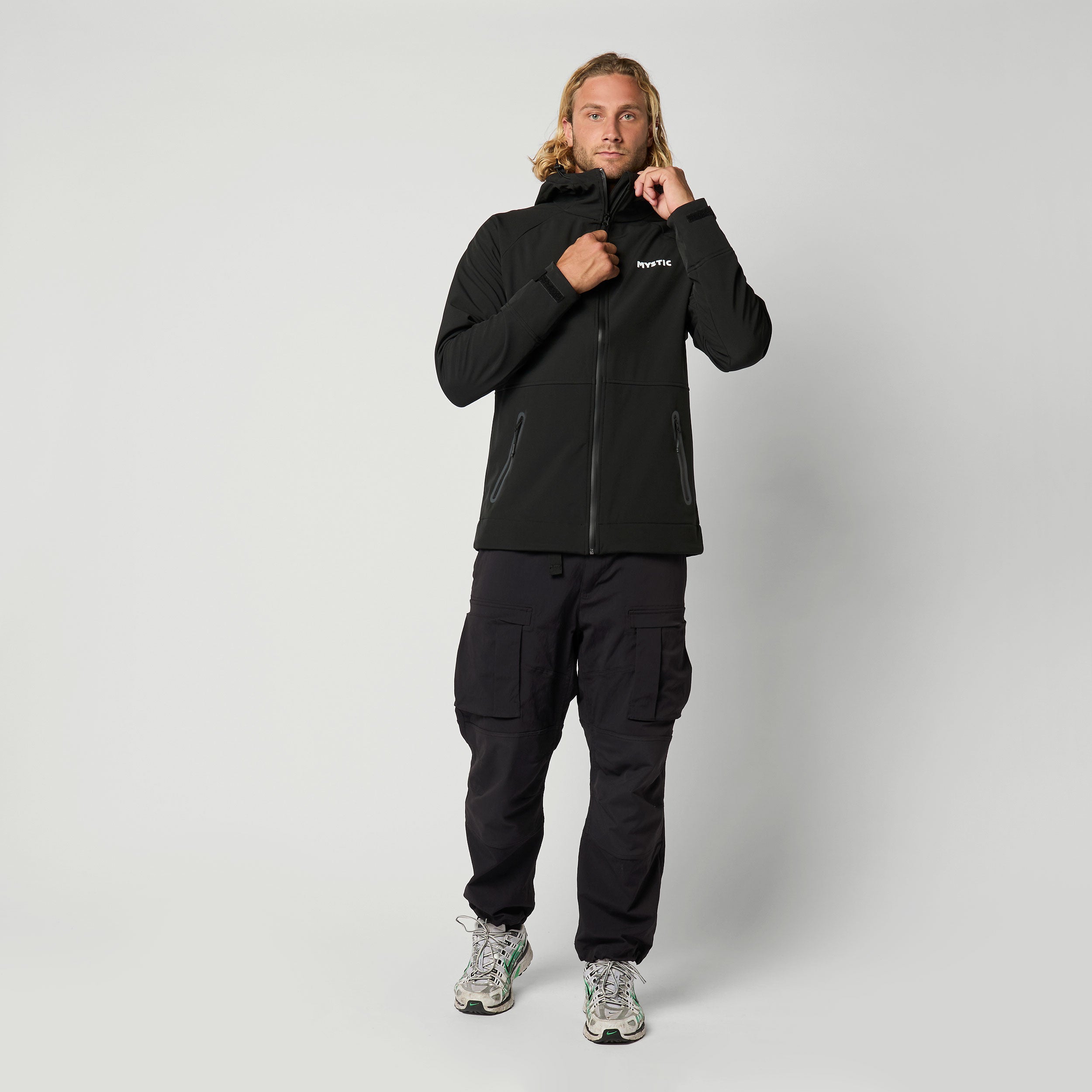 Mystic Mission veste softshell homme coupe-vent Black