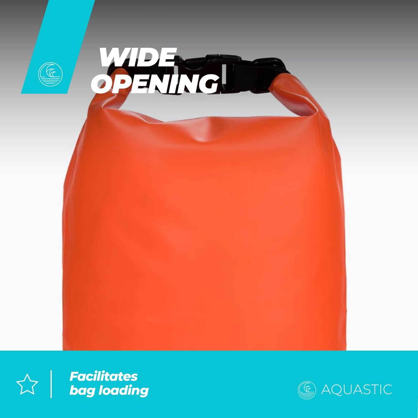 AQUASTIC HT-2225-2 sac étanche 20L orange PVC 500D