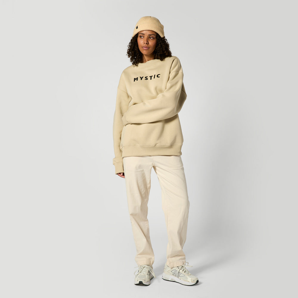 Mystic Brand Crew sweat coton col rond brodé mixte