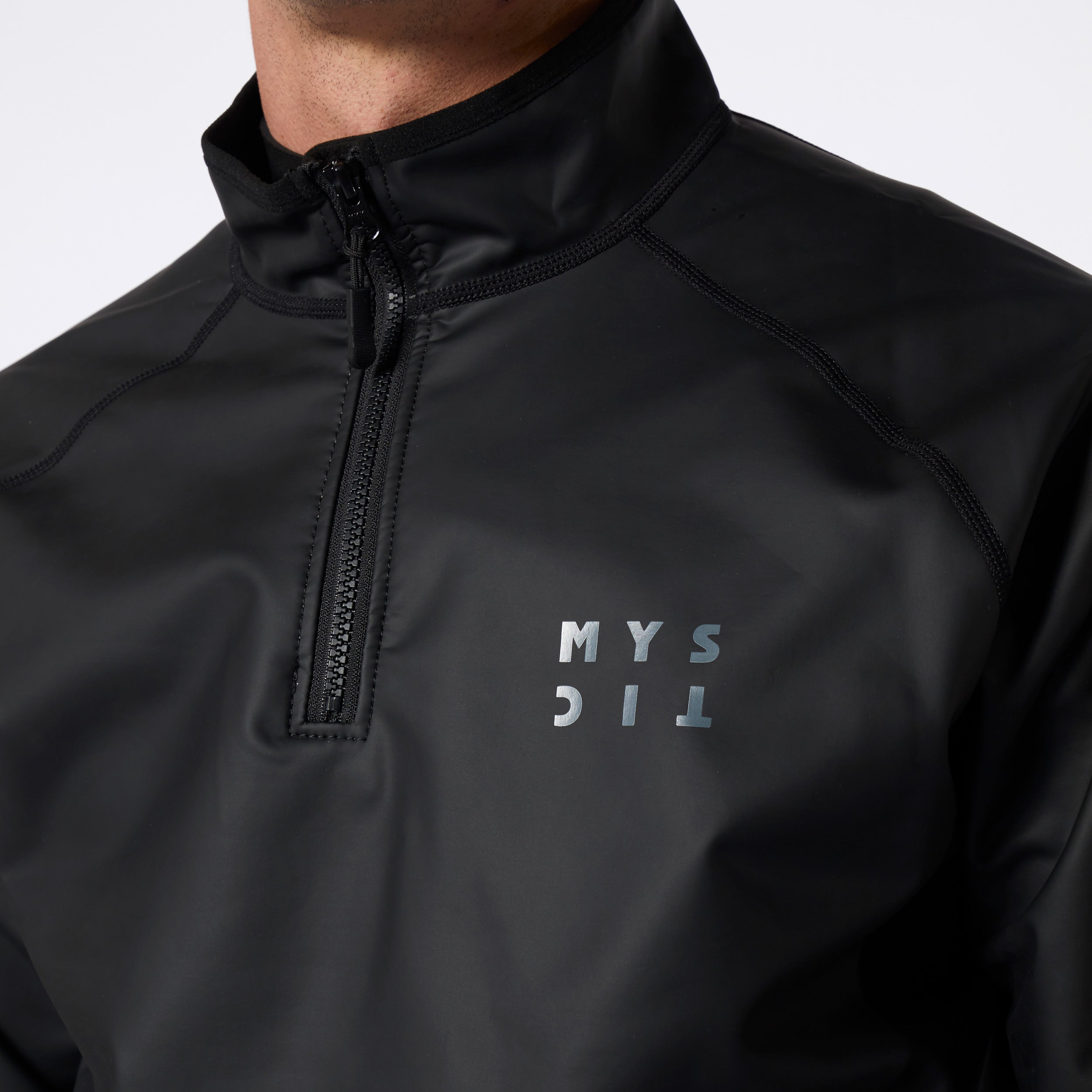 Mystic Storm Pullover veste homme coupe-vent polaire noir