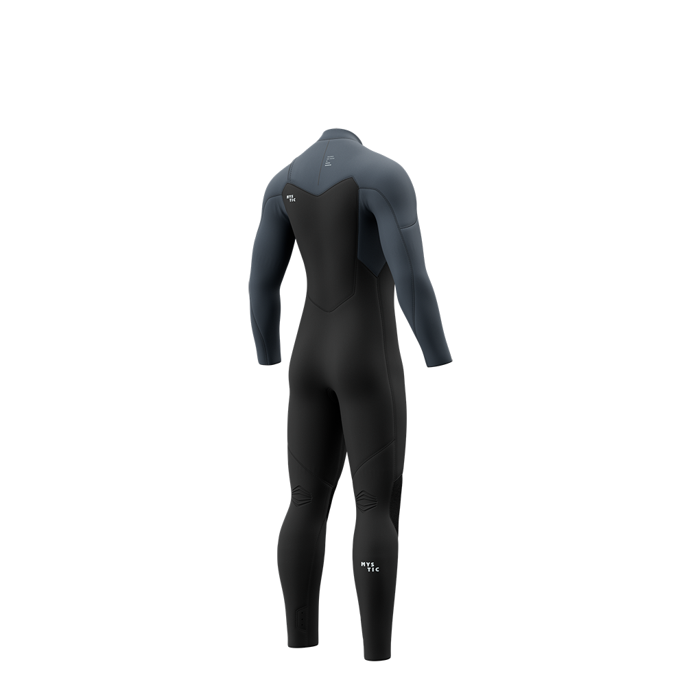 Mystic Motion Fullsuit 4/3 combinaison noire zip avant