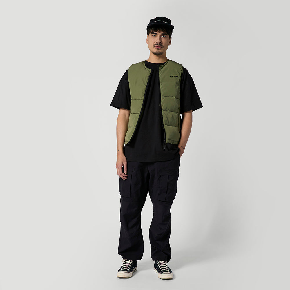 Mystic Impact Bodywarmer gilet homme vert olive matelassé