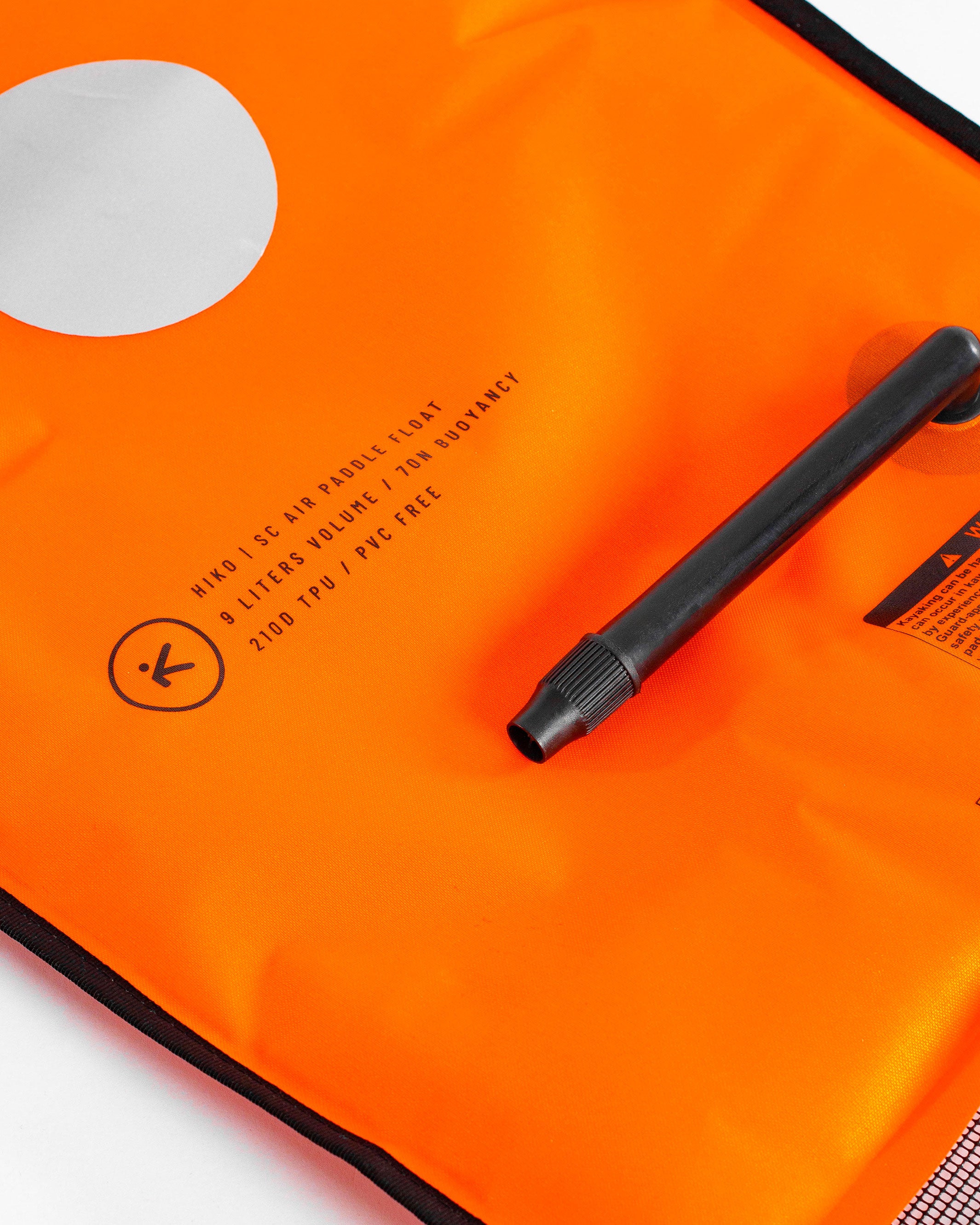 Hiko Air SC flotteur de pagaie gonflable orange 14 L sécu