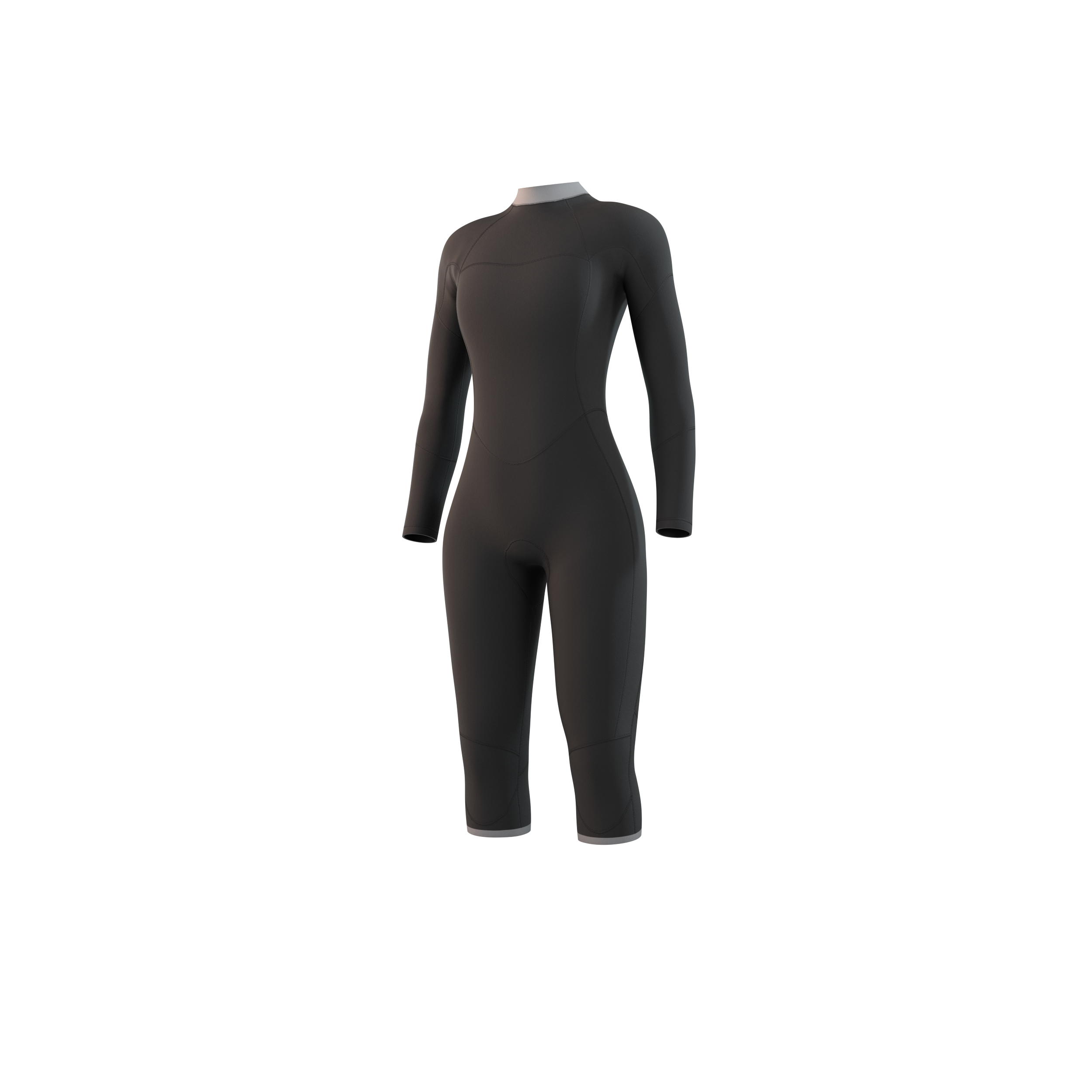 Mystic Brand Longarm Shortleg 3/2mm Bzip Flatlock combinaison femme bleu nuit