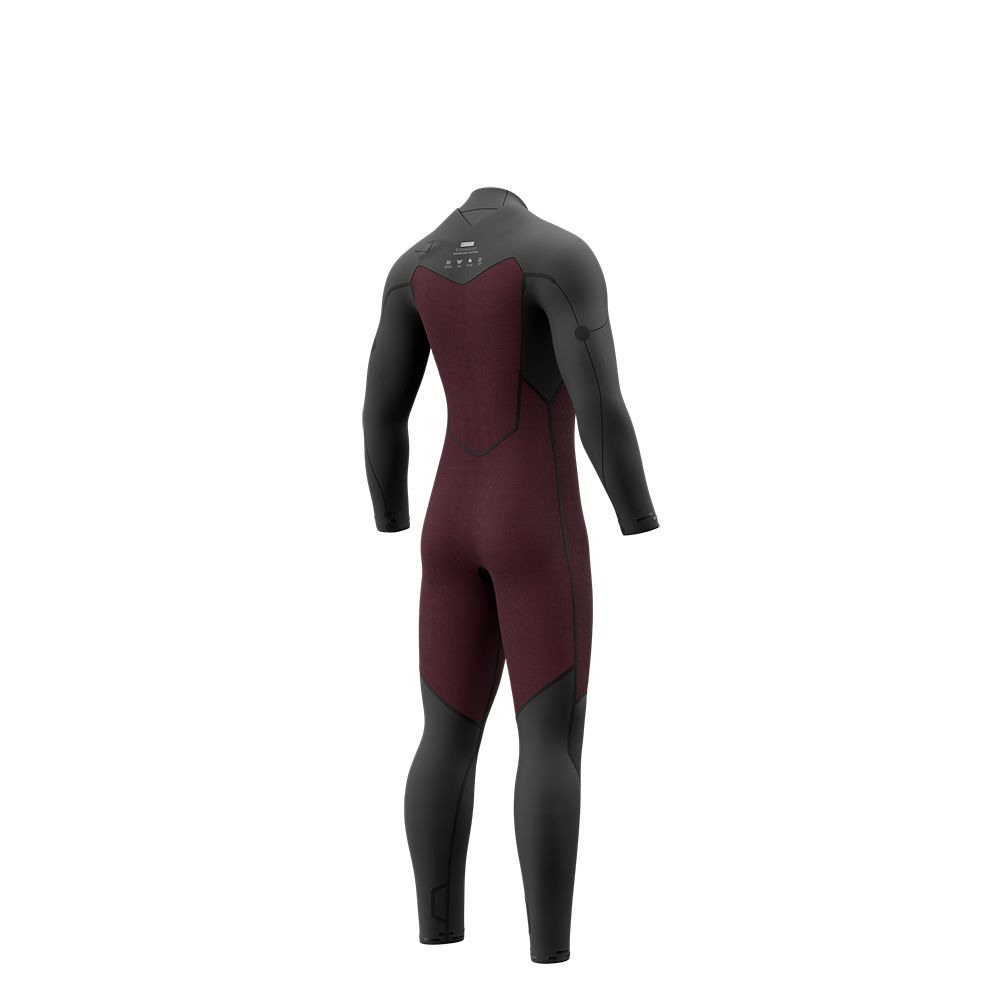 Mystic Motion Fullsuit 4/3 combinaison noire zip avant