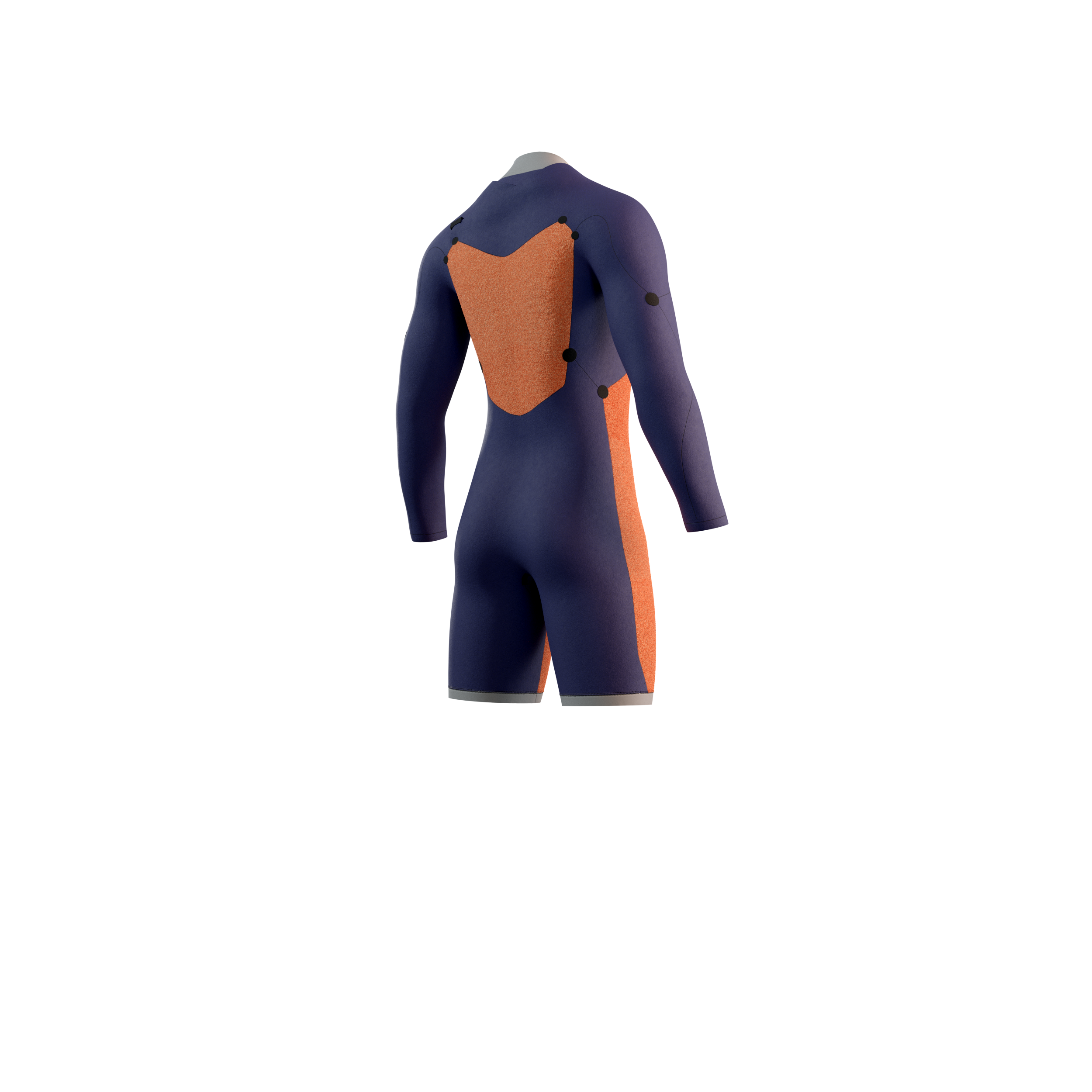 Mystic Star Longarm Shorty 3/2mm shorty homme Fzip Navy