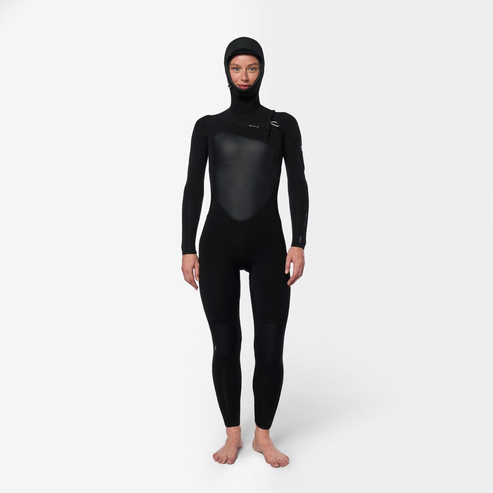 Mystic Gem combinaison 6/4/3mm cagoule zip front noir