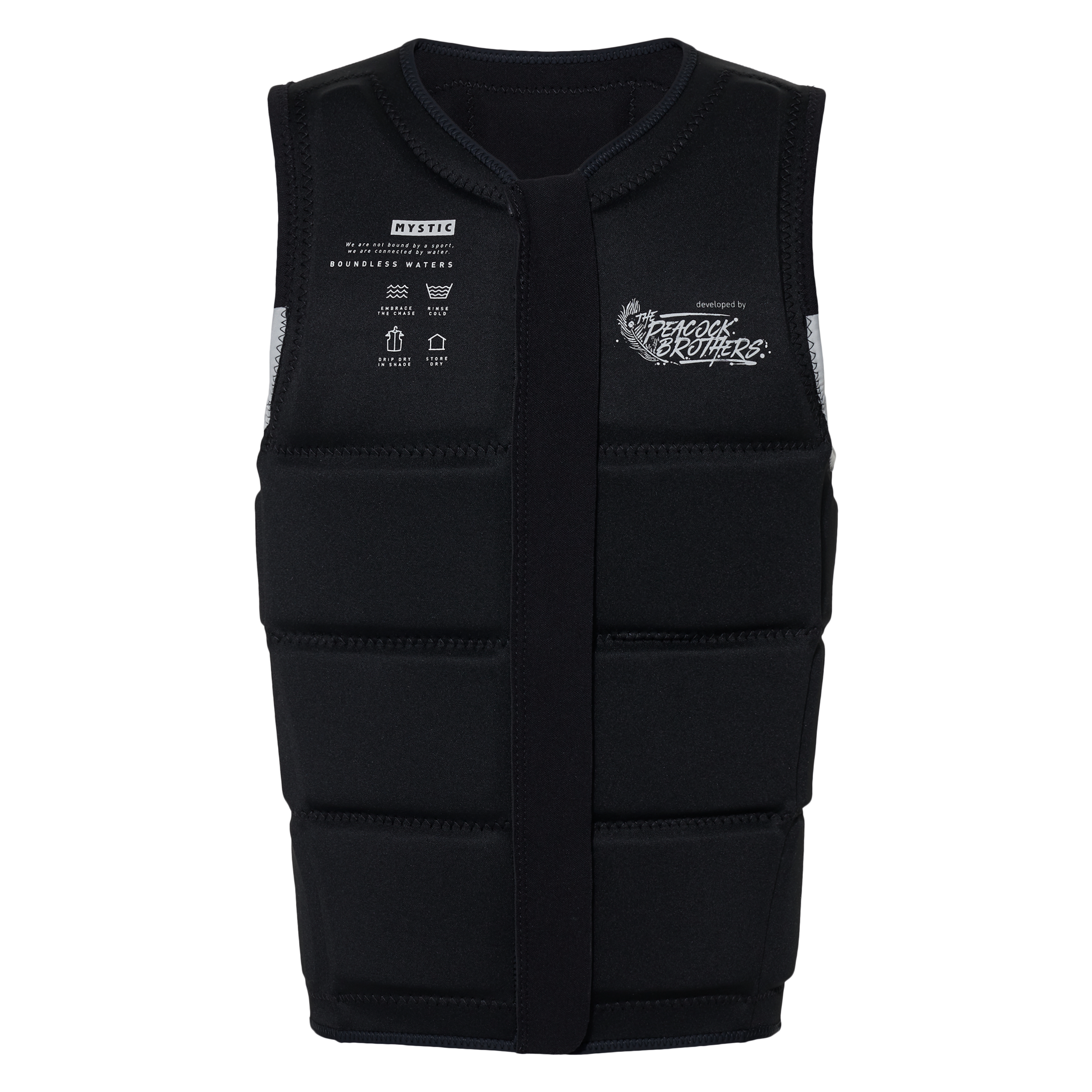 Mystic Peacock Impact Vest Fzip Wake brun