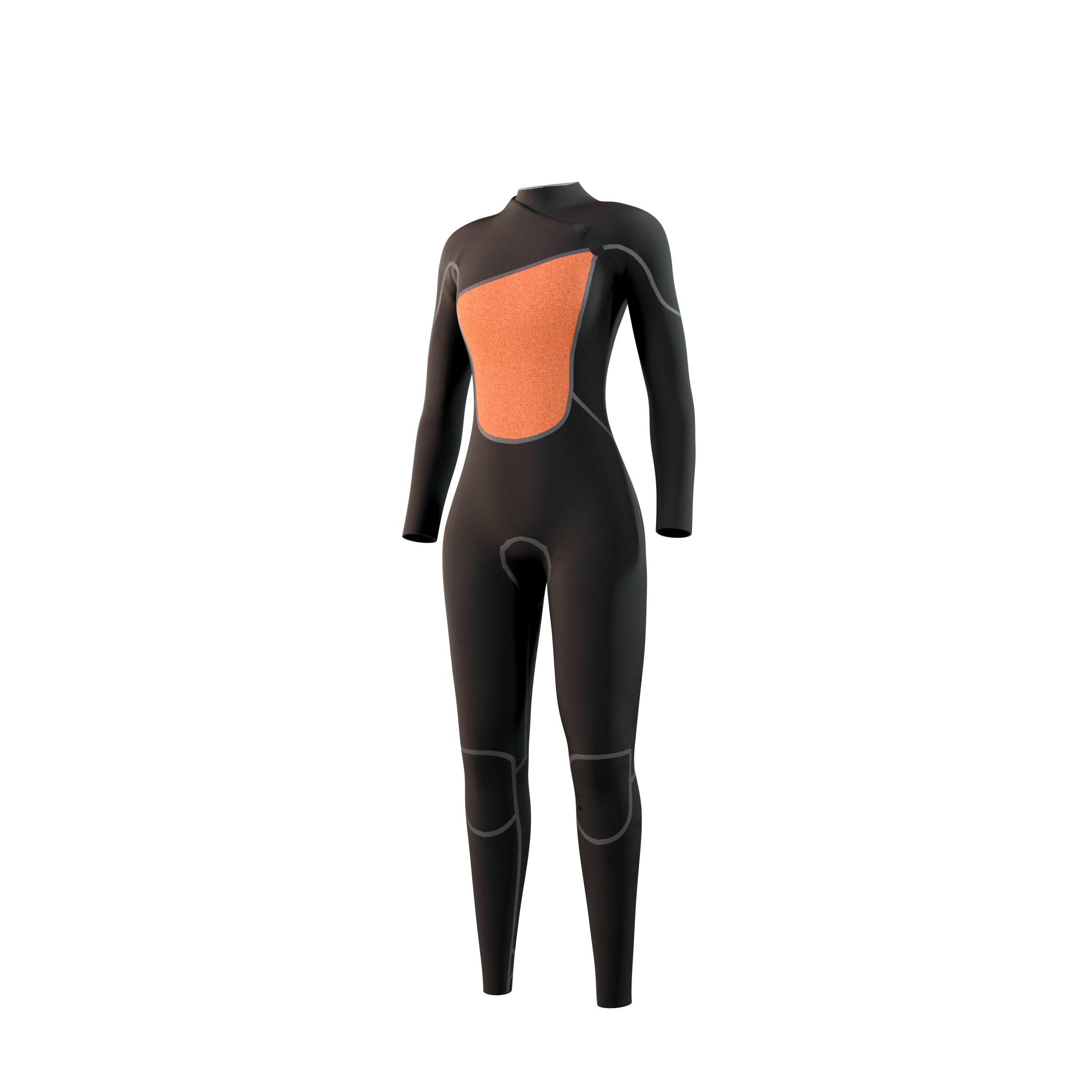 Mystic The One Zipfree combinaison femme 4/3mm M noire