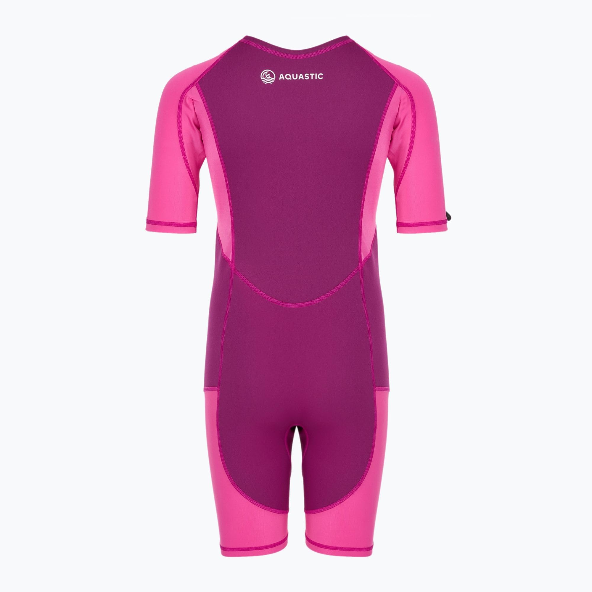 AQUASTIC Wavey combinaison néoprène enfant shorty 1,5 mm rose