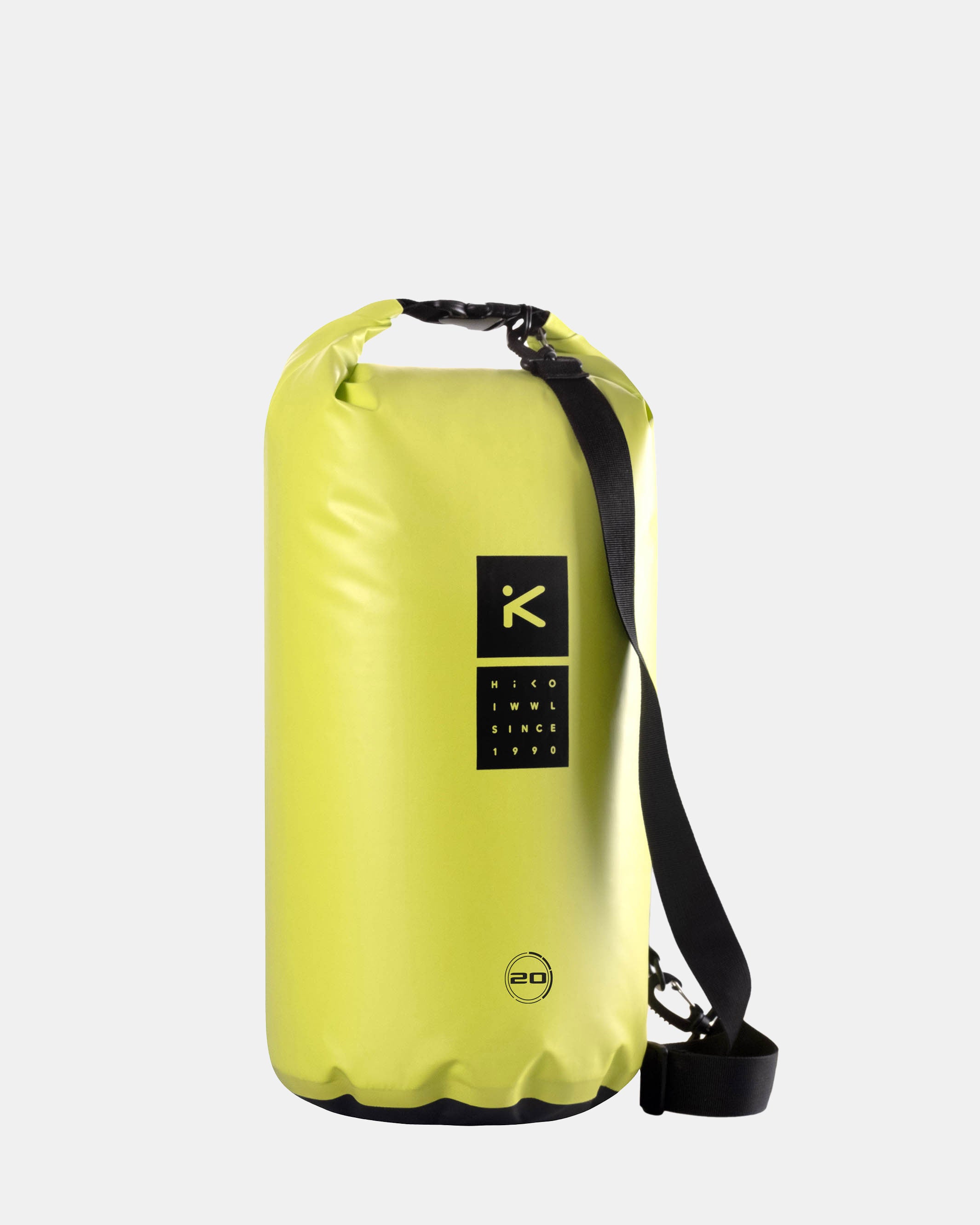 HIKO Rover 20L sac étanche enroulable fluo