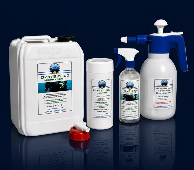 ABYSSNAUT OksyBio100 EcoSterix spray désinfectant plongée biodégradable