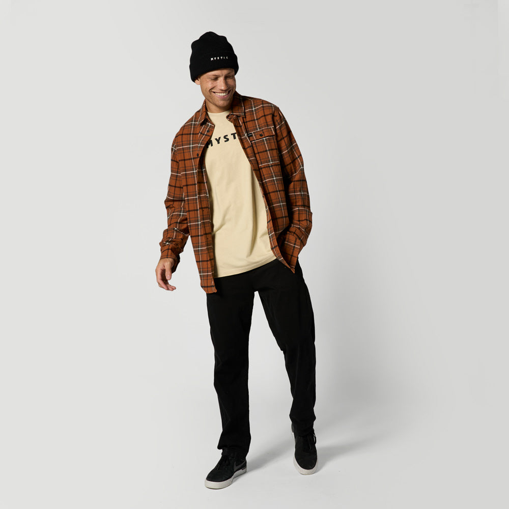 Mystic The Check Shirt chemise flanelle marron carreaux