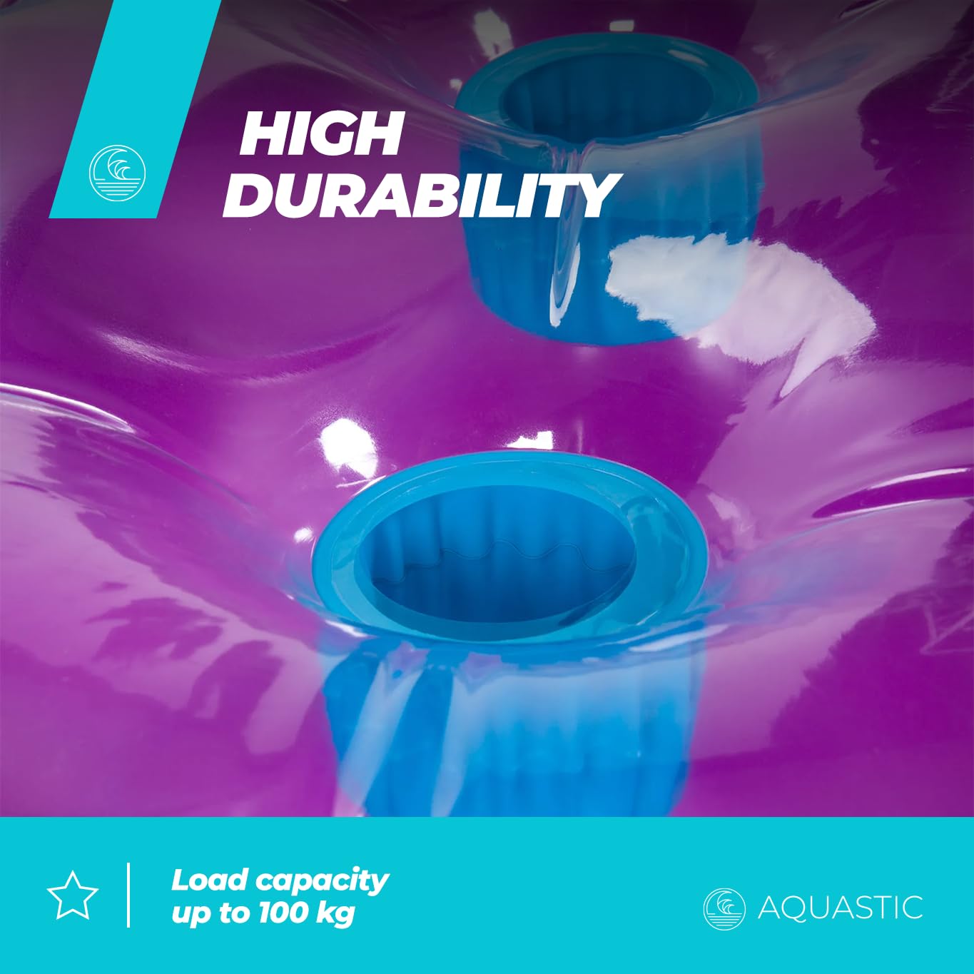 AQUASTIC ASM-188V matelas gonflable 188x71 cm violet