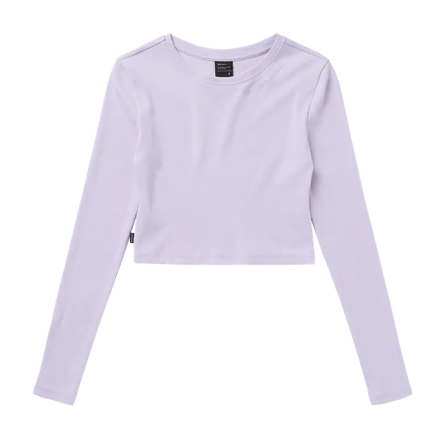 Mystic Glow Crop T-shirt femme court Slate Brown