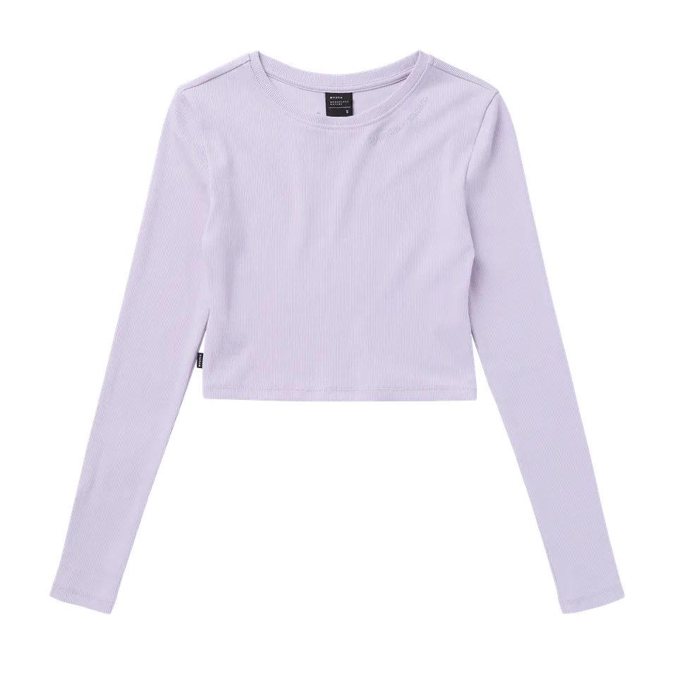 Mystic Glow Crop T-shirt femme court Slate Brown