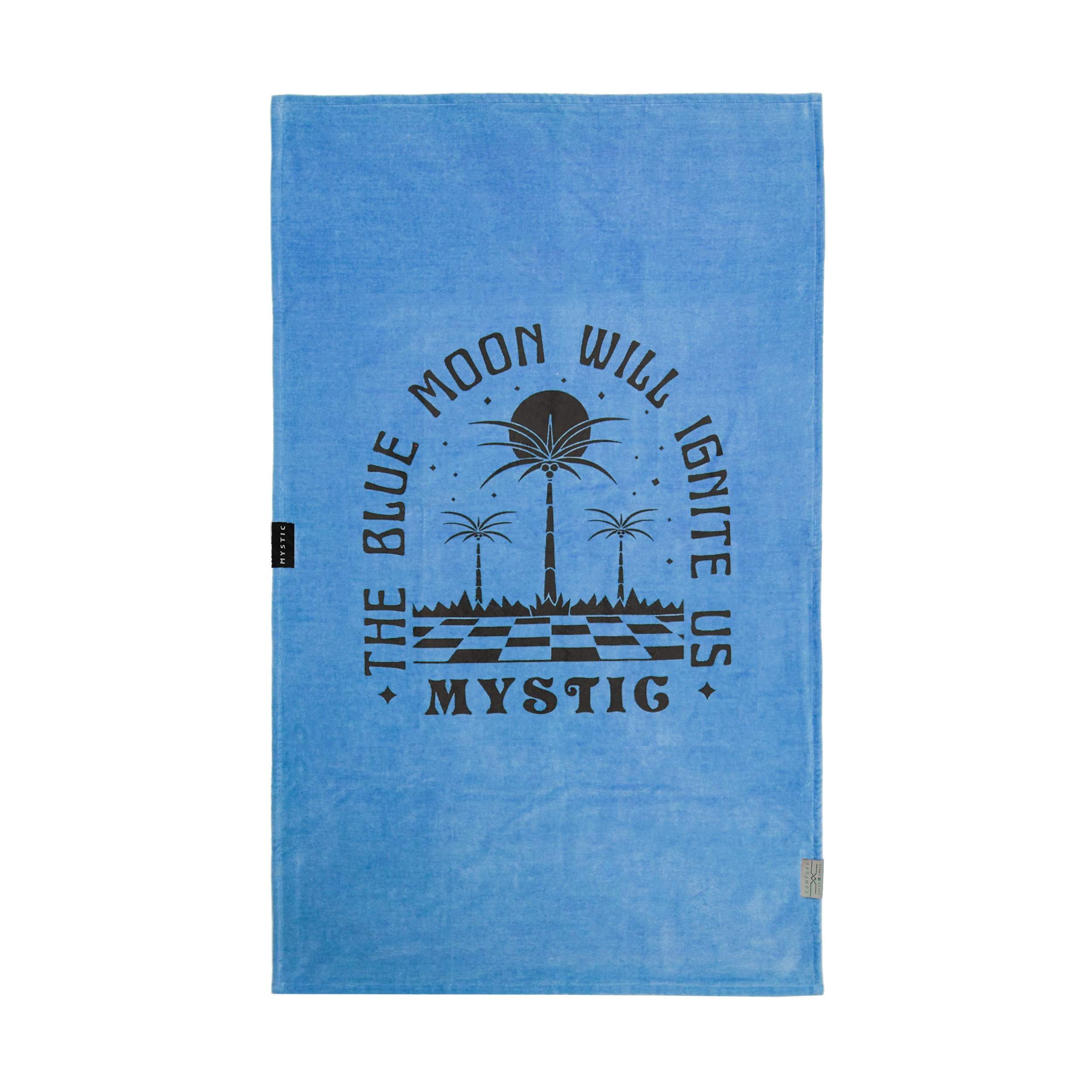 Mystic Towel Quickdry serviette noir blanc