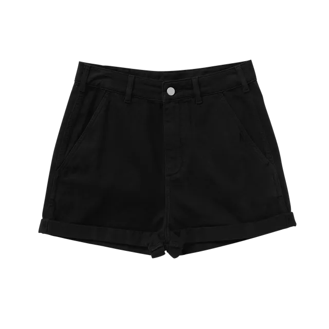 Mystic Island Short short femme taille haute coton