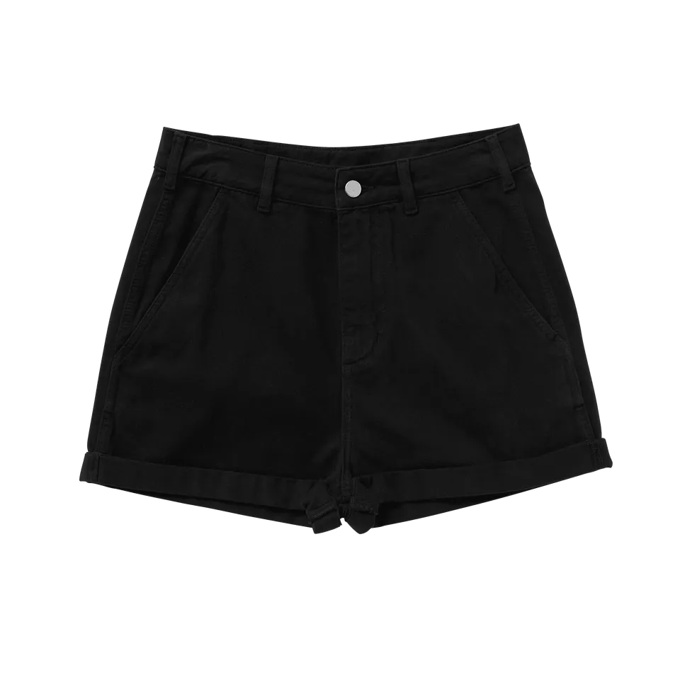 Mystic Island Short short femme taille haute coton