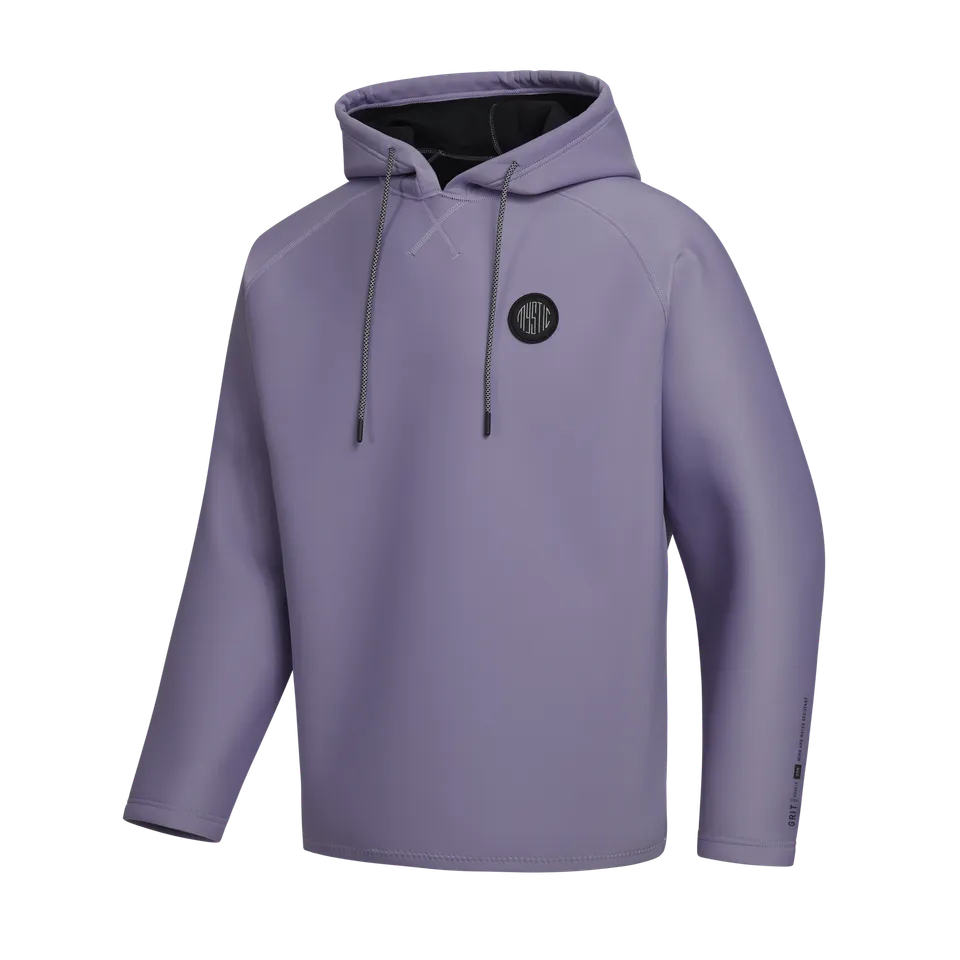 Mystic Grit Hoodie 2mm sweat néoprène noir coupe-vent