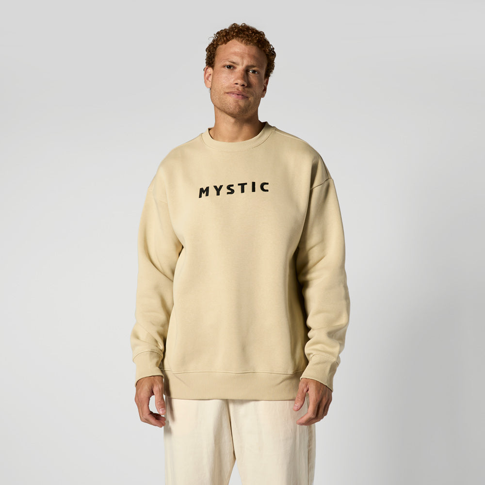 Mystic Brand Crew sweat coton col rond brodé mixte
