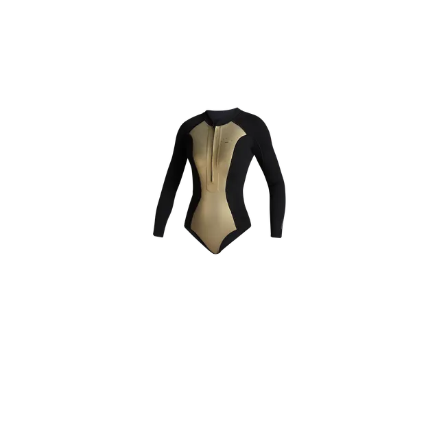 Mystic Sway Shorty 2/2mm longarm combi femme M noire doré
