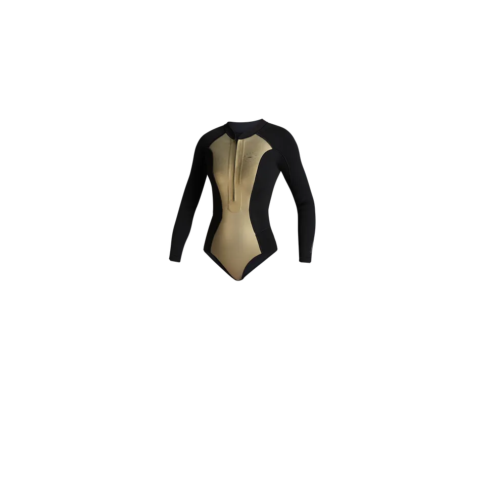 Mystic Sway Shorty 2/2mm longarm combi femme M noire doré