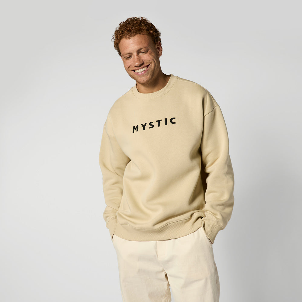 Mystic Brand Crew sweat coton col rond brodé mixte