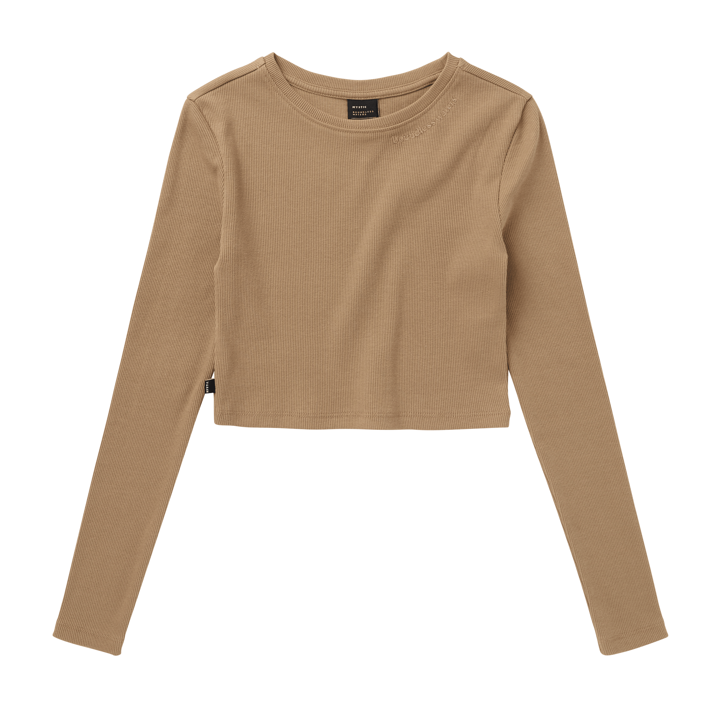 Mystic Glow Crop T-shirt femme court Slate Brown