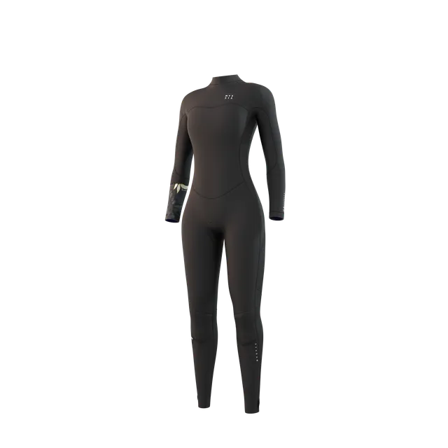Mystic Dazzled 4/3mm combinaison femme noir zip poitrine