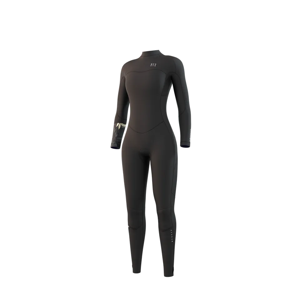 Mystic Dazzled 4/3mm combinaison femme noir zip poitrine