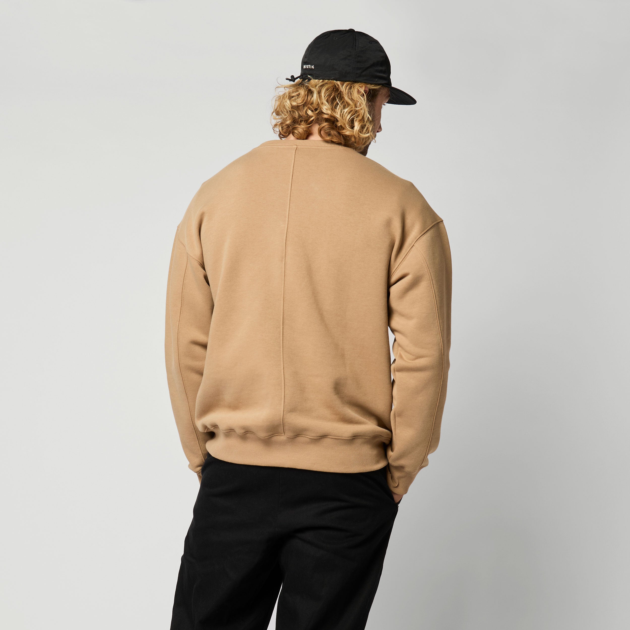 Mystic Trademark Sweat Col Rond Marron Doux