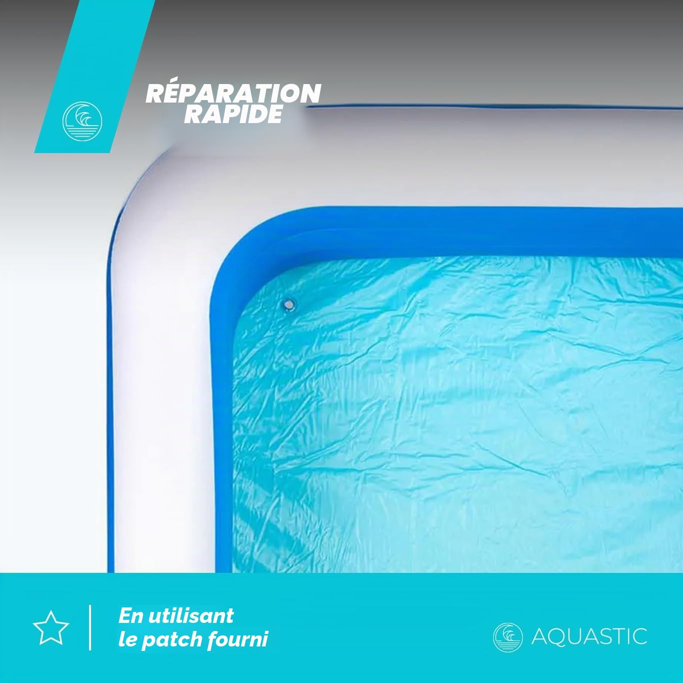 AQUASTIC AIP-305R piscine gonflable bleue 1160 L familiale