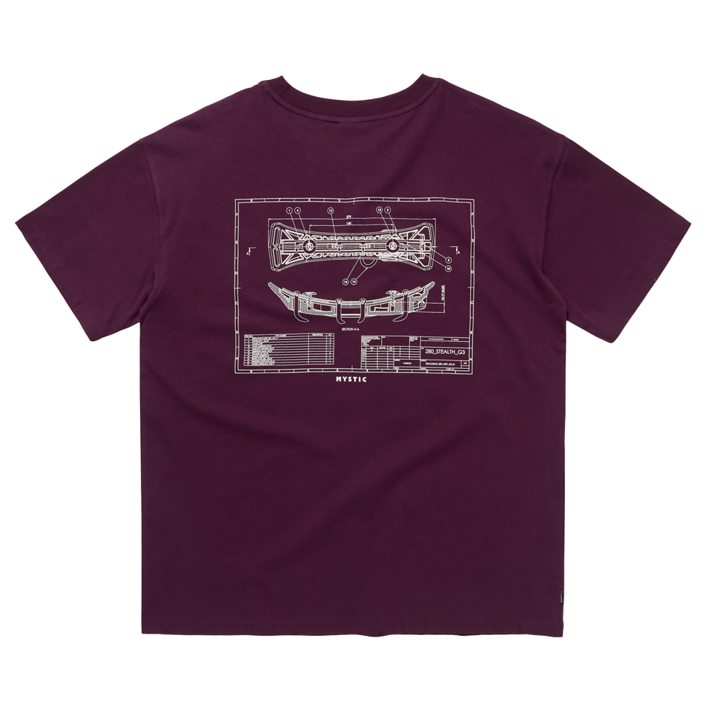 Mystic Concept SB1 Tee t-shirt rouge coton oversize