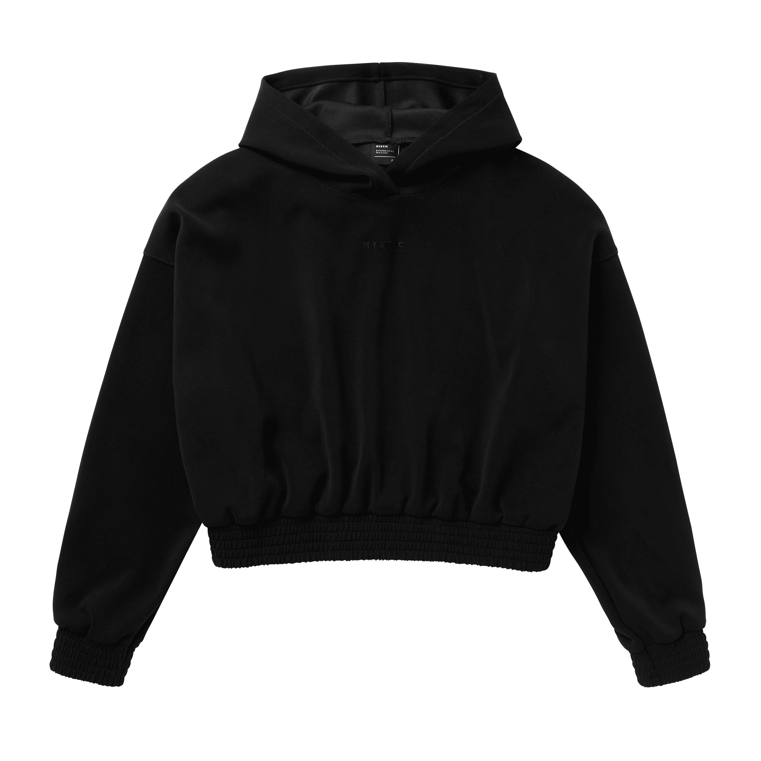Mystic Breezy Hood sweat à capuche femme Dirty White cropped