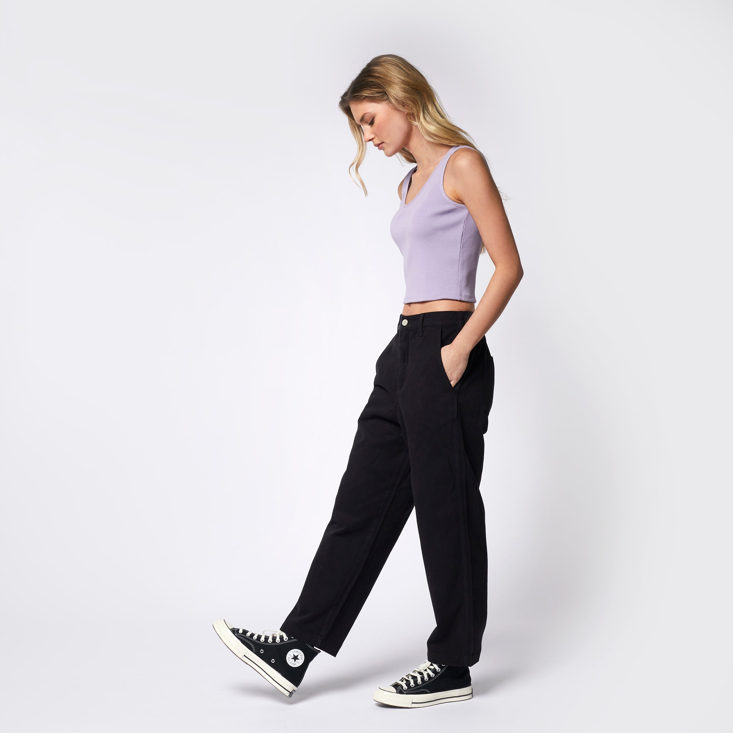 Mystic Amber Singlet débardeur femme Blanc cassé cropped