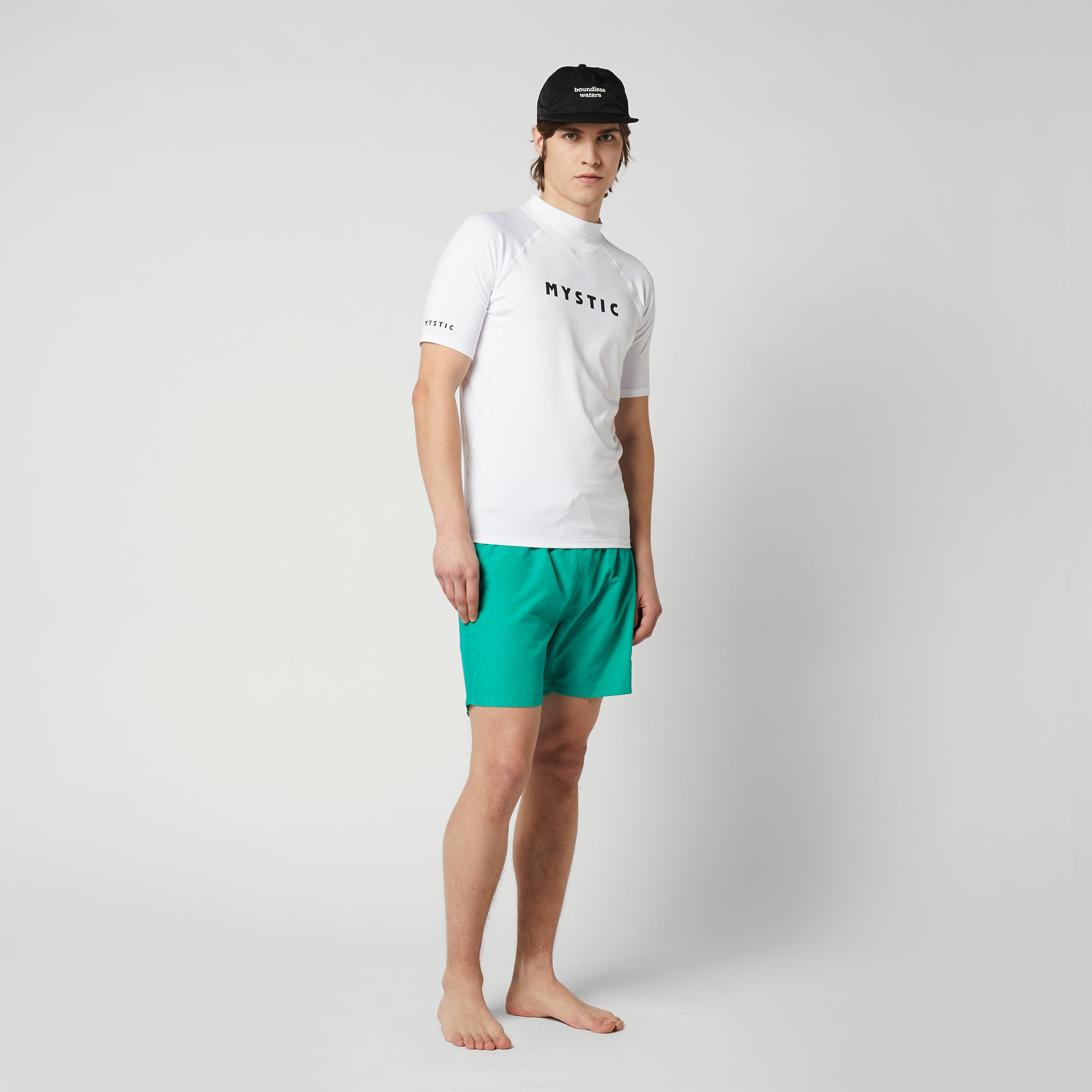 Mystic Star S/S Rashvest lycra homme blanc