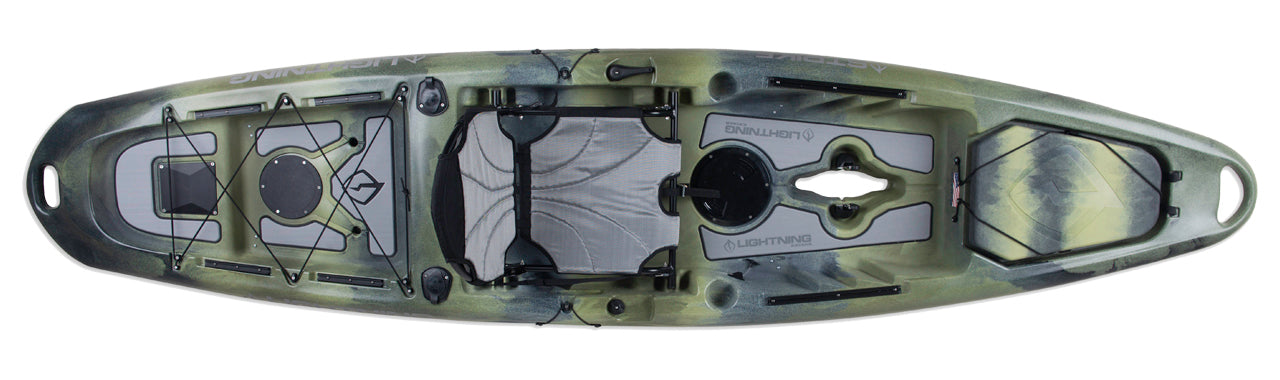 Lightning Strike HD kayak pêche à pédales Slate