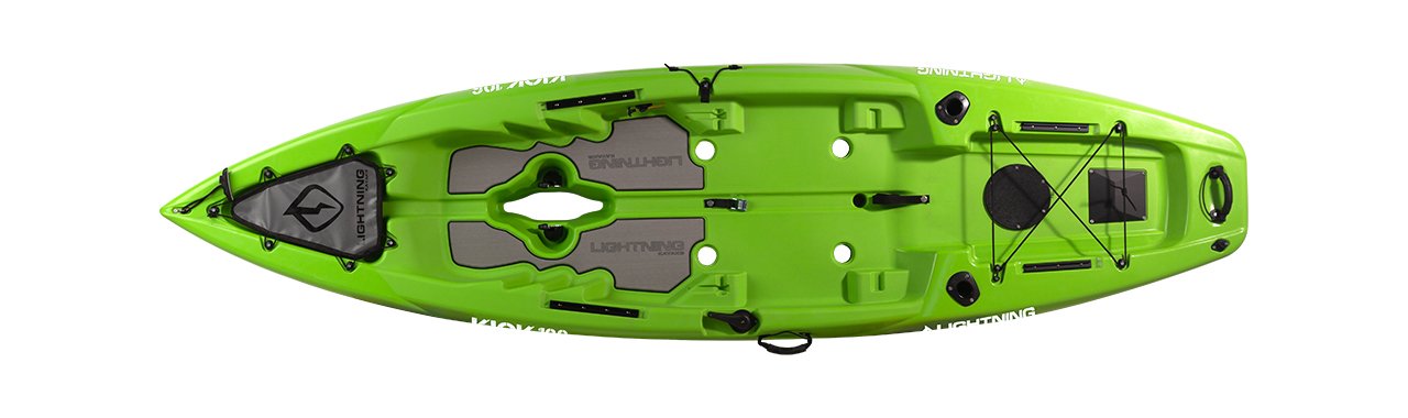 Lightning Kick 106 kayak à pédales Freedom Drive stable