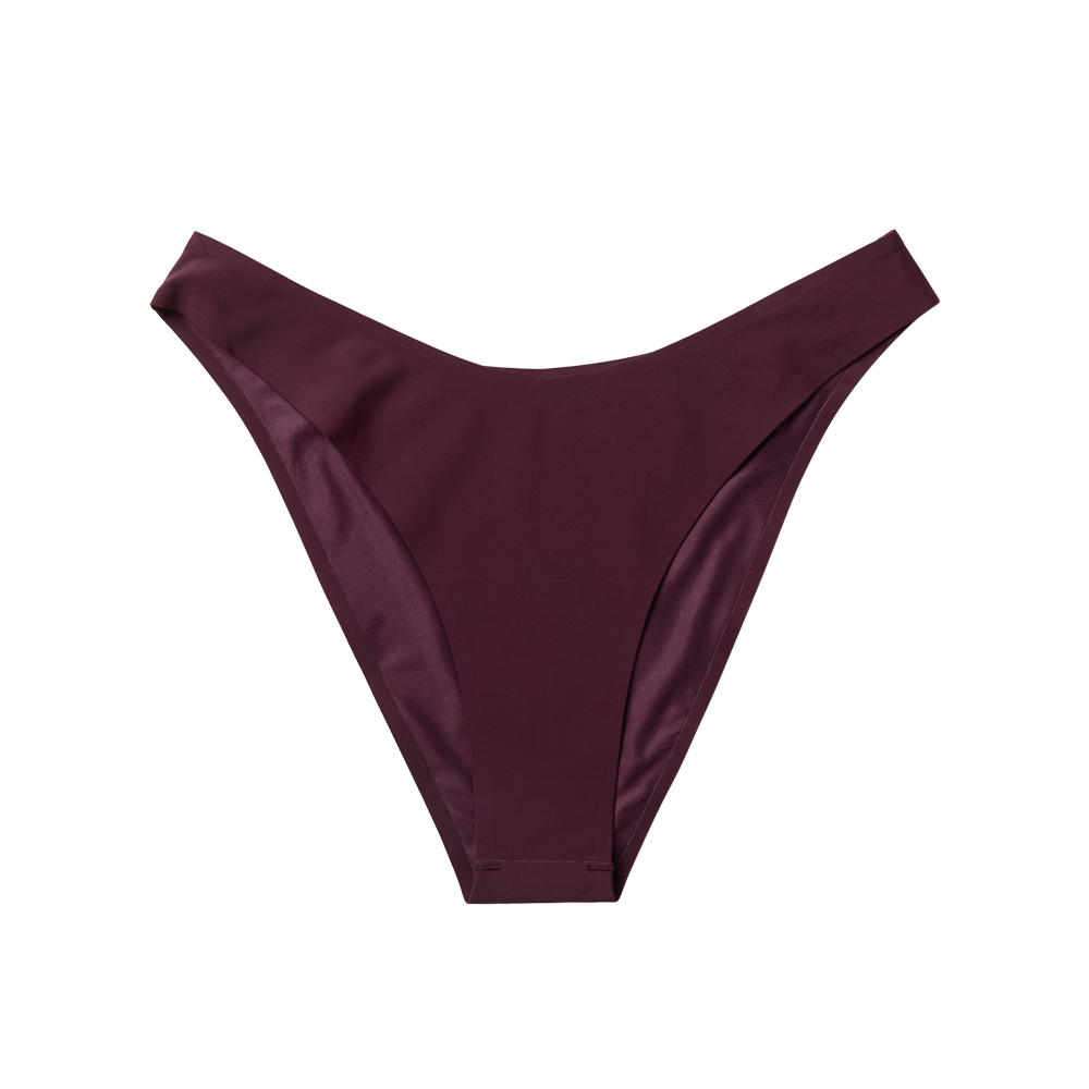 Mystic Realm bas de bikini taille haute rouge 38