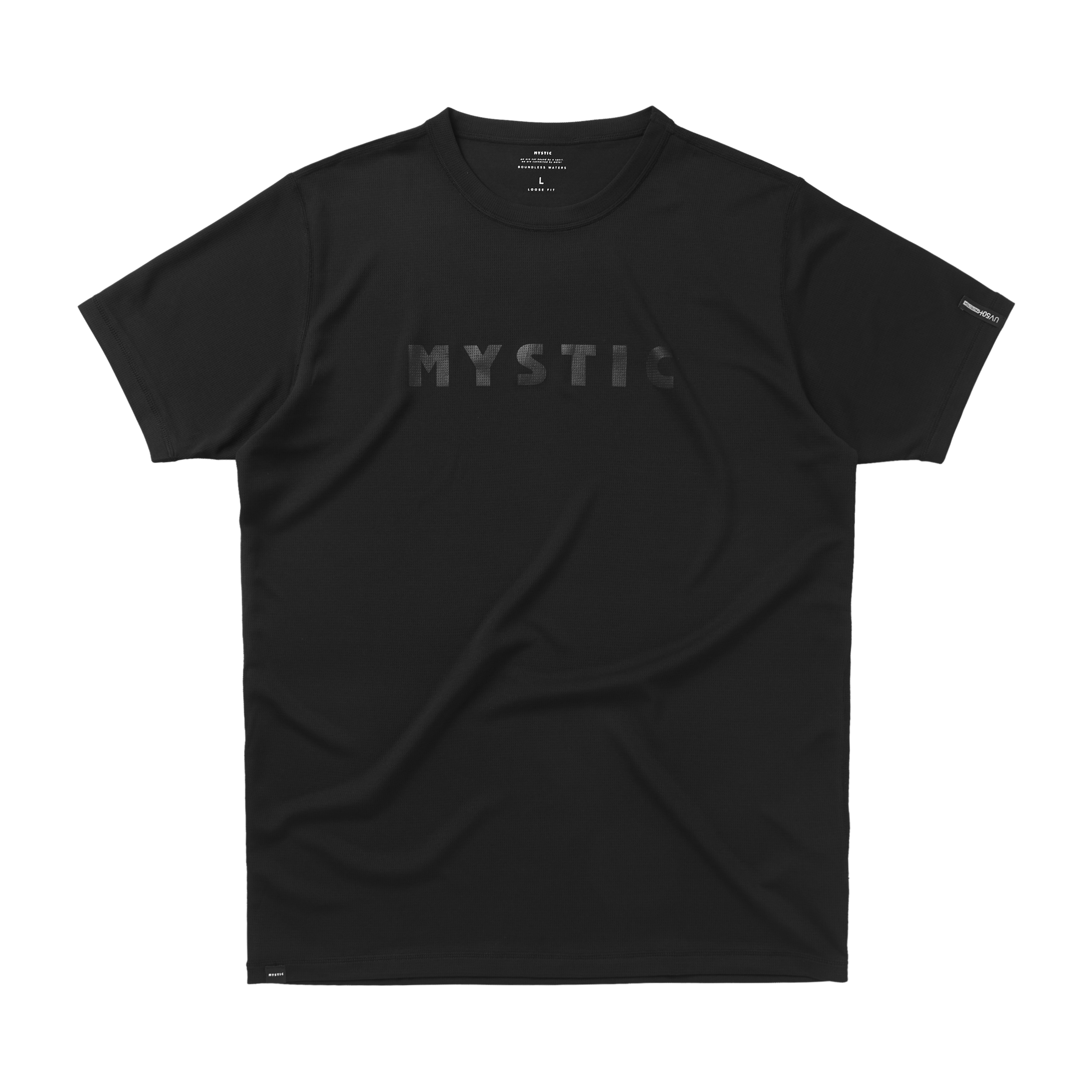 Mystic Star S/S Quickdry T-shirt Anti-UV Noir UPF50+