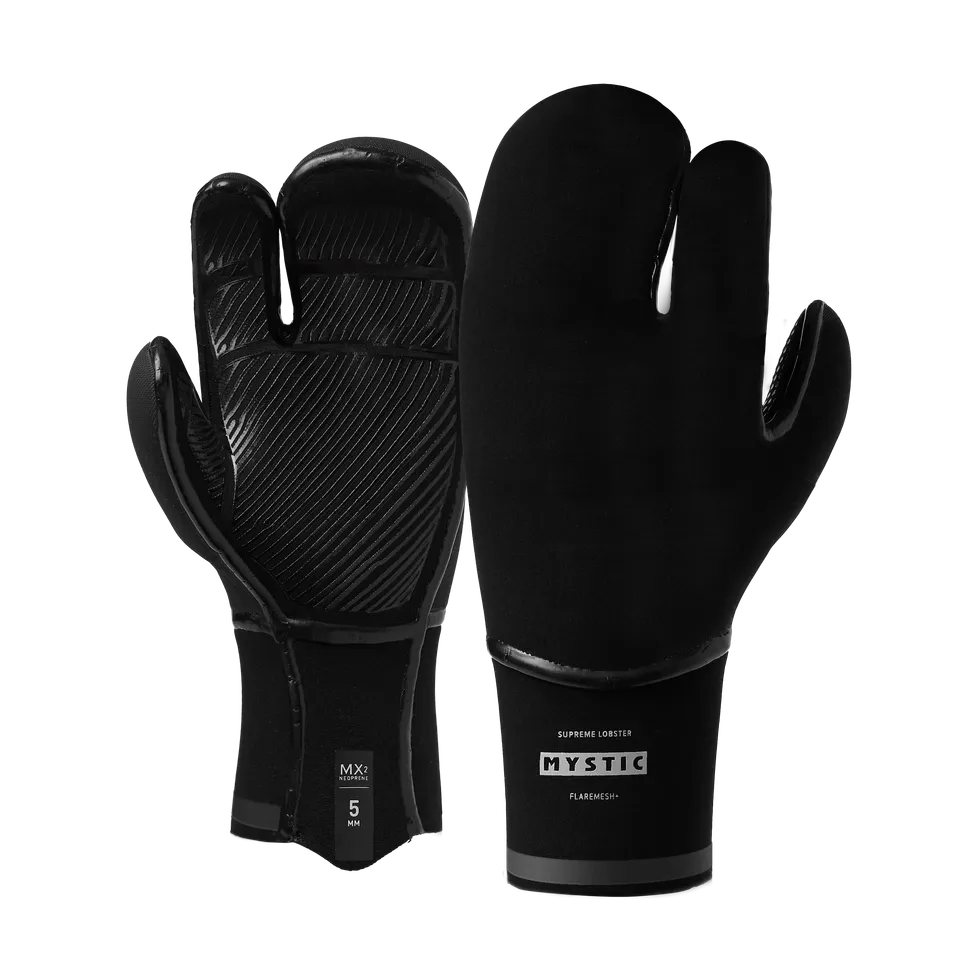 Mystic Supreme Glove 5mm gants lobster noir chaud