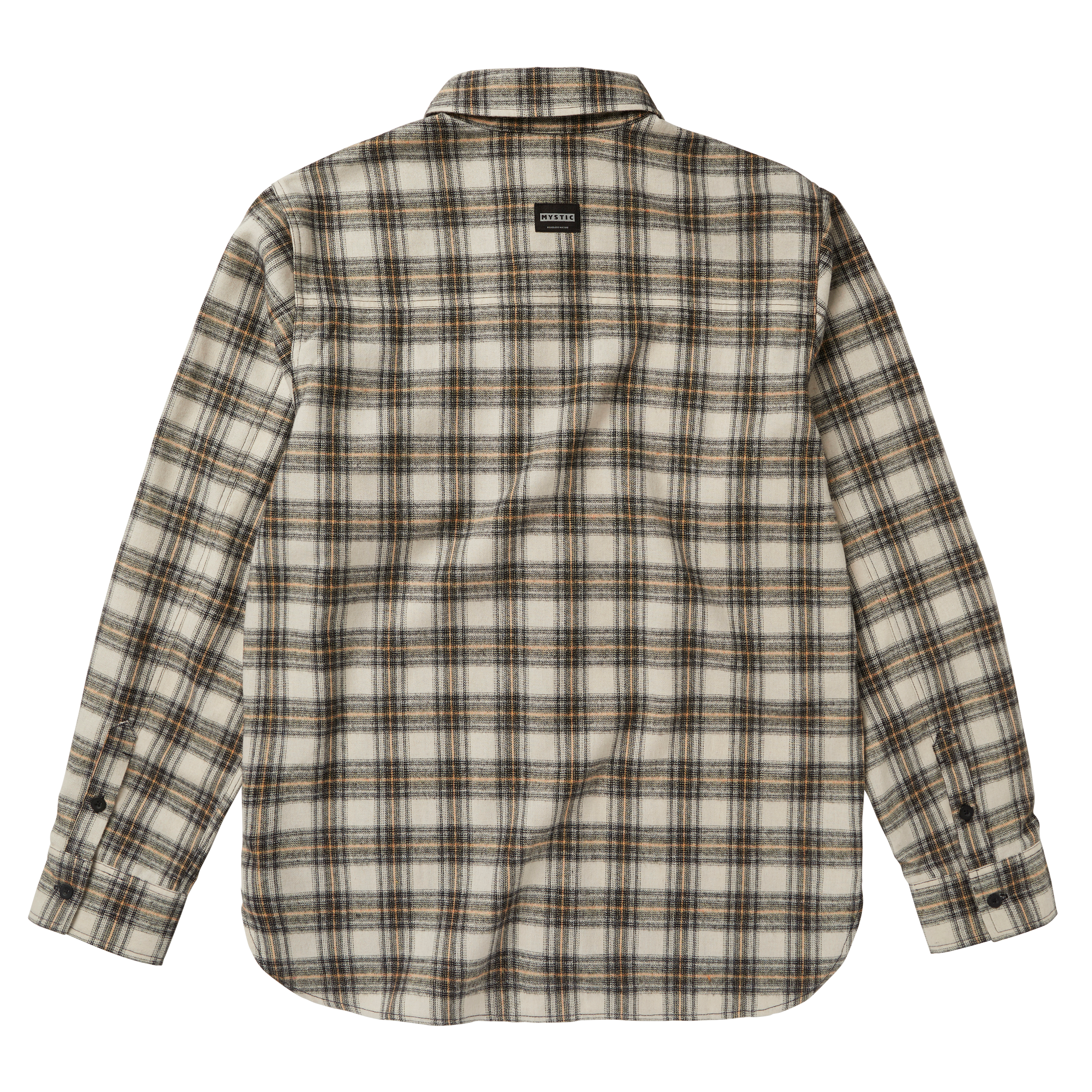 Mystic Check Shirt chemise carreaux homme blanc cassé flanelle