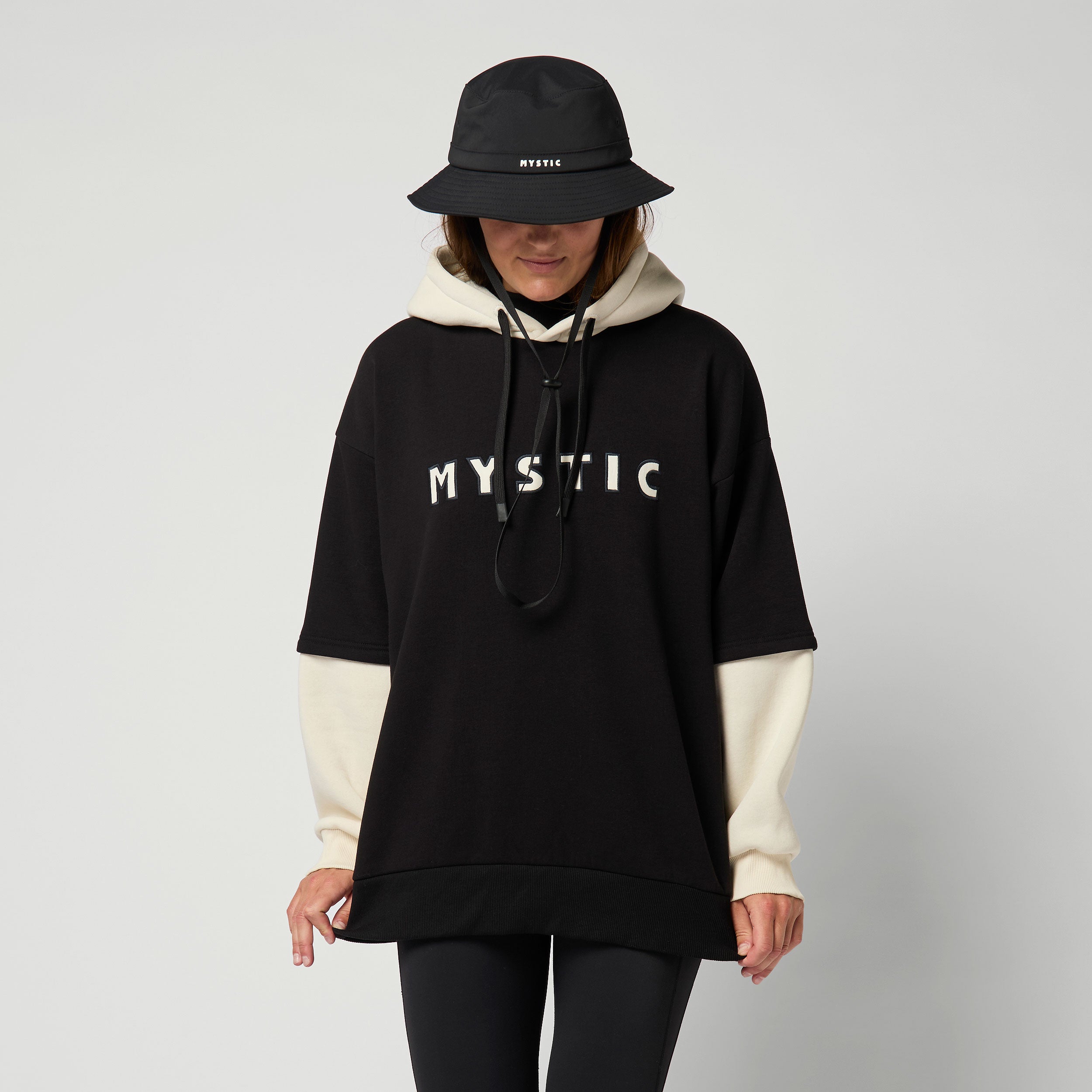 Mystic Overseas Hoodie Sweat sweat femme noir oversize