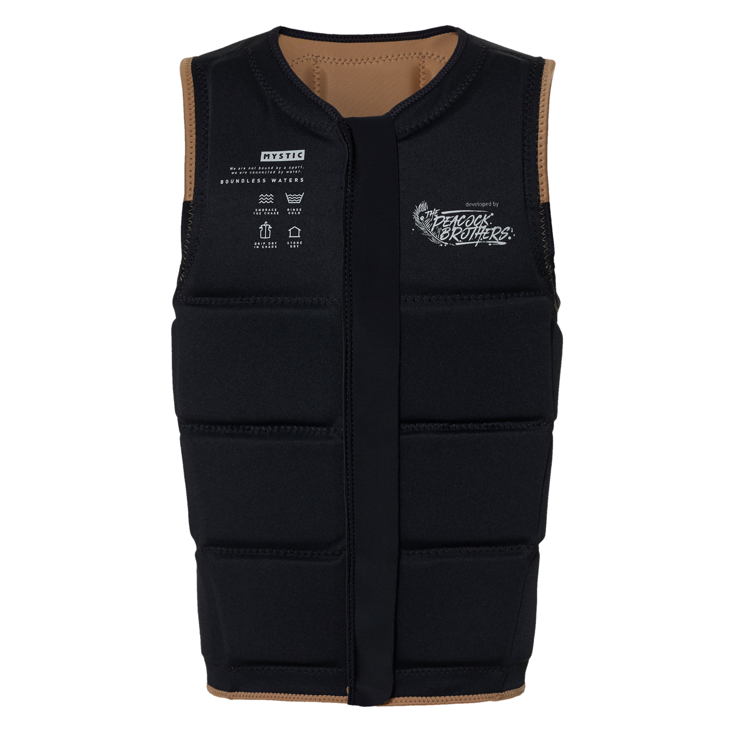 Mystic Peacock Impact Vest Fzip Wake brun