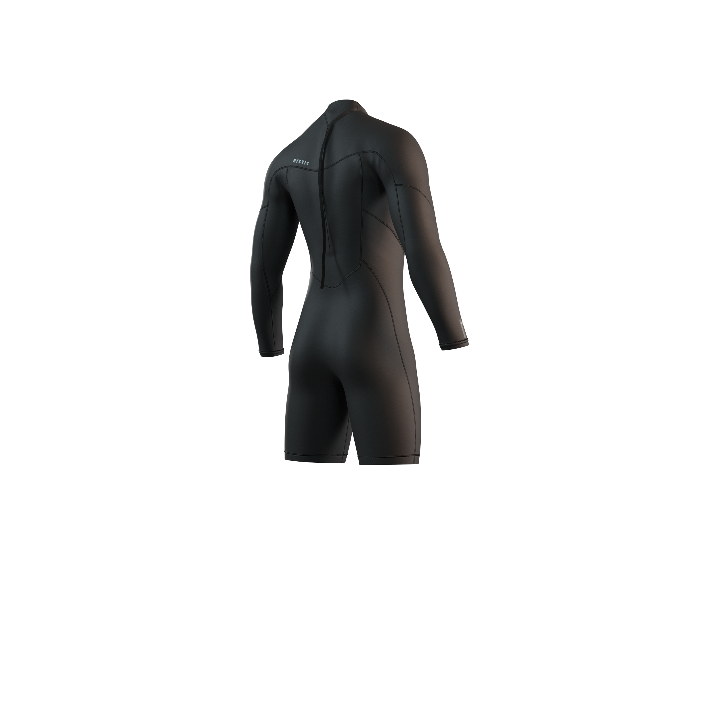 Mystic Brand shorty homme 3/2mm noir zip avant