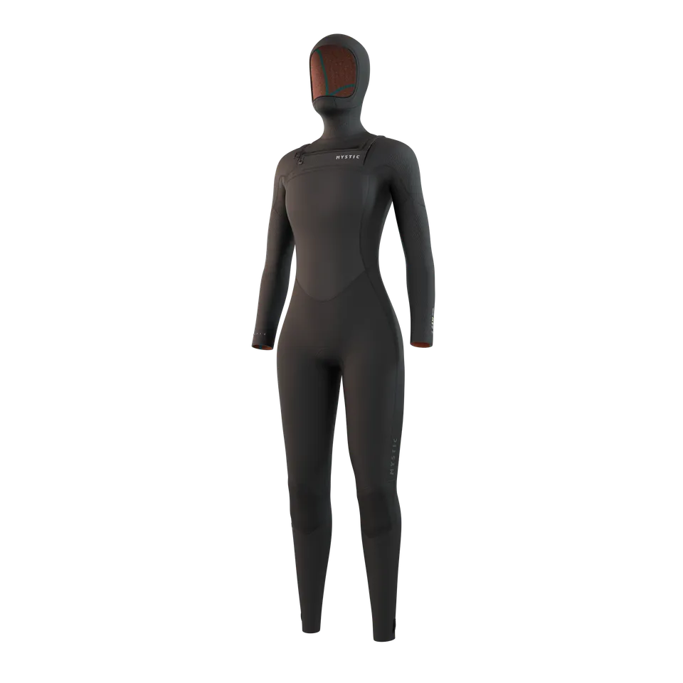 Mystic Gem Hooded Fullsuit 6/4/3mm combinaison femme noir