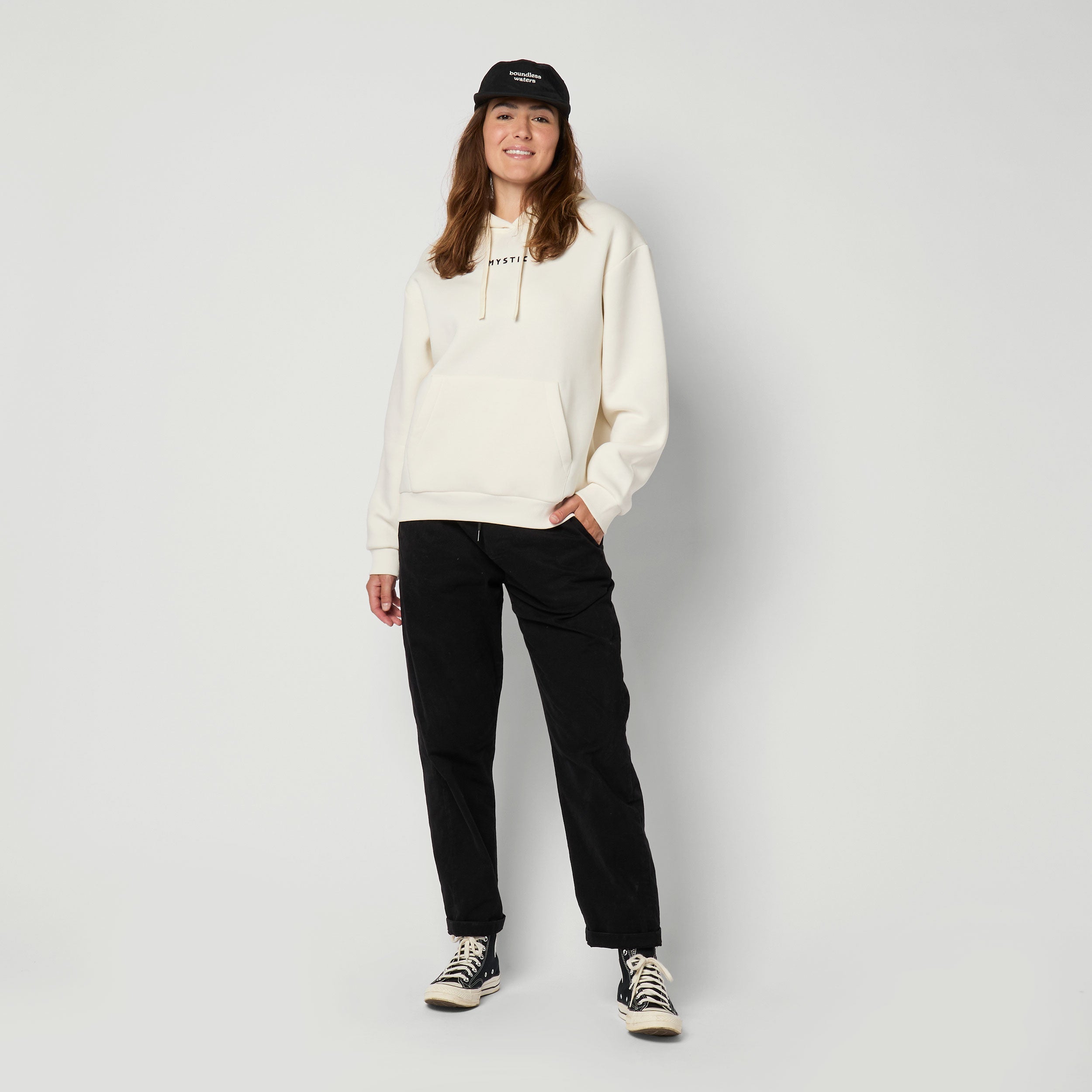 Mystic Brand Hoodie NOOS sweat femme noir coton