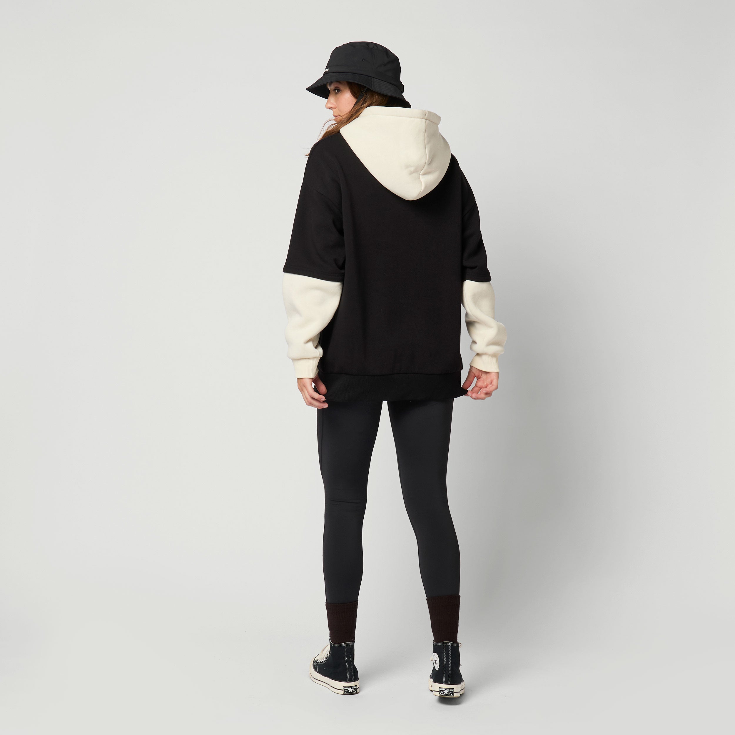 Mystic Overseas Hoodie Sweat sweat femme noir oversize