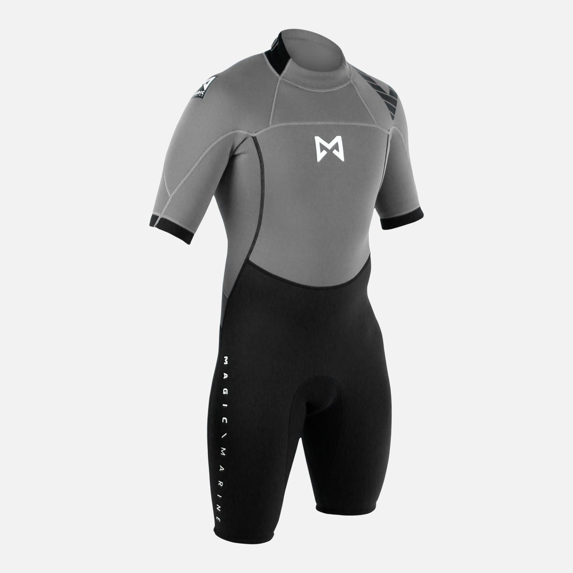 Magic Marine Brand Shorty 3/2mm Combinaison Bleu Back Zip